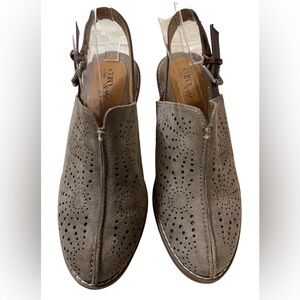 Eurosoft Tulip Sling Mules with Adjustable Strap Color Taupe Size 7